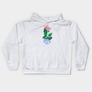 Strelitzia houseplant Kids Hoodie